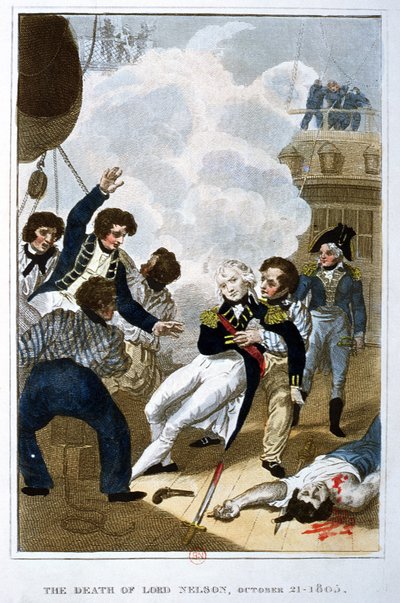 La mort de Lord Nelson (1758-1805) le 21 octobre 1805 - English School